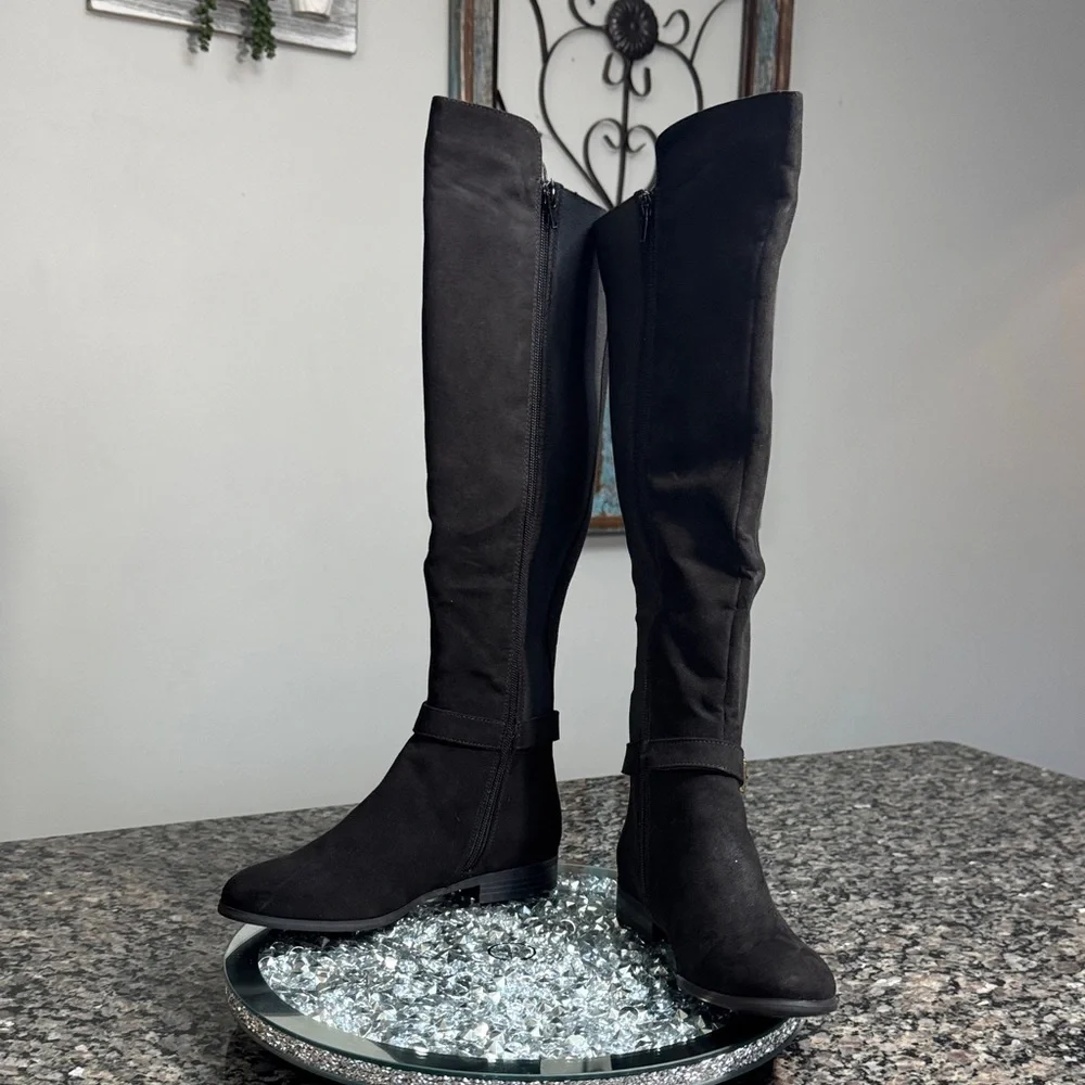 Style & Co. Kimball Black Over the Knee Boots NEW 6